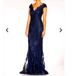Quiz Navy Lace Fish Dress